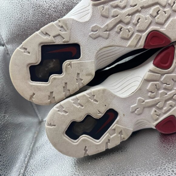 Sz 10 Nike Air Max 2 Mens Blue White High Top Lace Up Basketball Sneakers - Picture 10 of 10